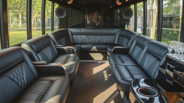 party bus rental interior cherry hill