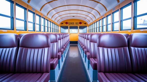 school bus rental interior cherry hill